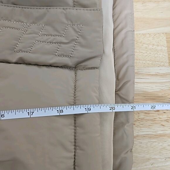 THE FIFTH LABEL Remake Puffer Tan Cropped Bomber Jacket Size Small / US 4 - Picture 6 of 9